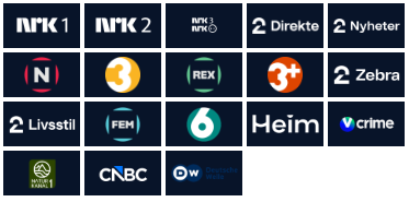 Inkluderte TV-kanaler